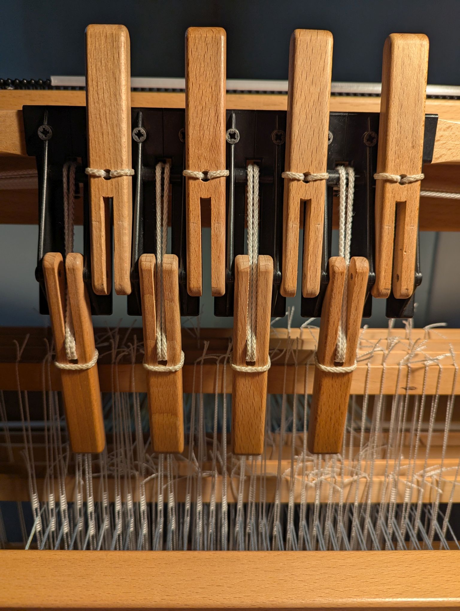levers 1, 3, 5, 7 are down