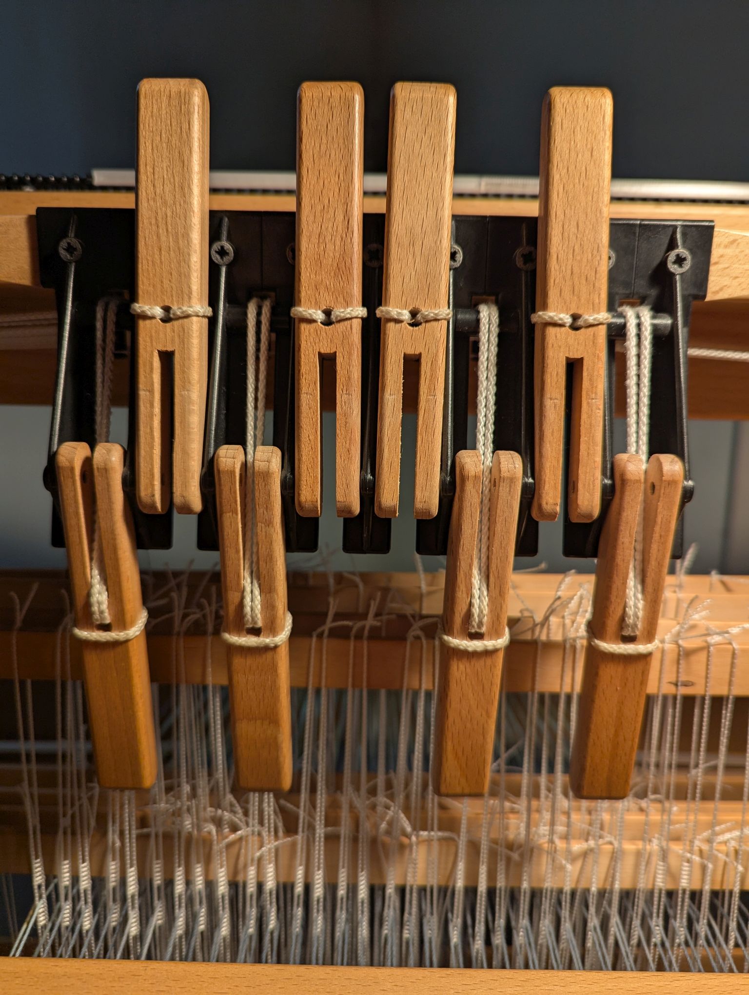 levers 1, 3, 6, 8 are down