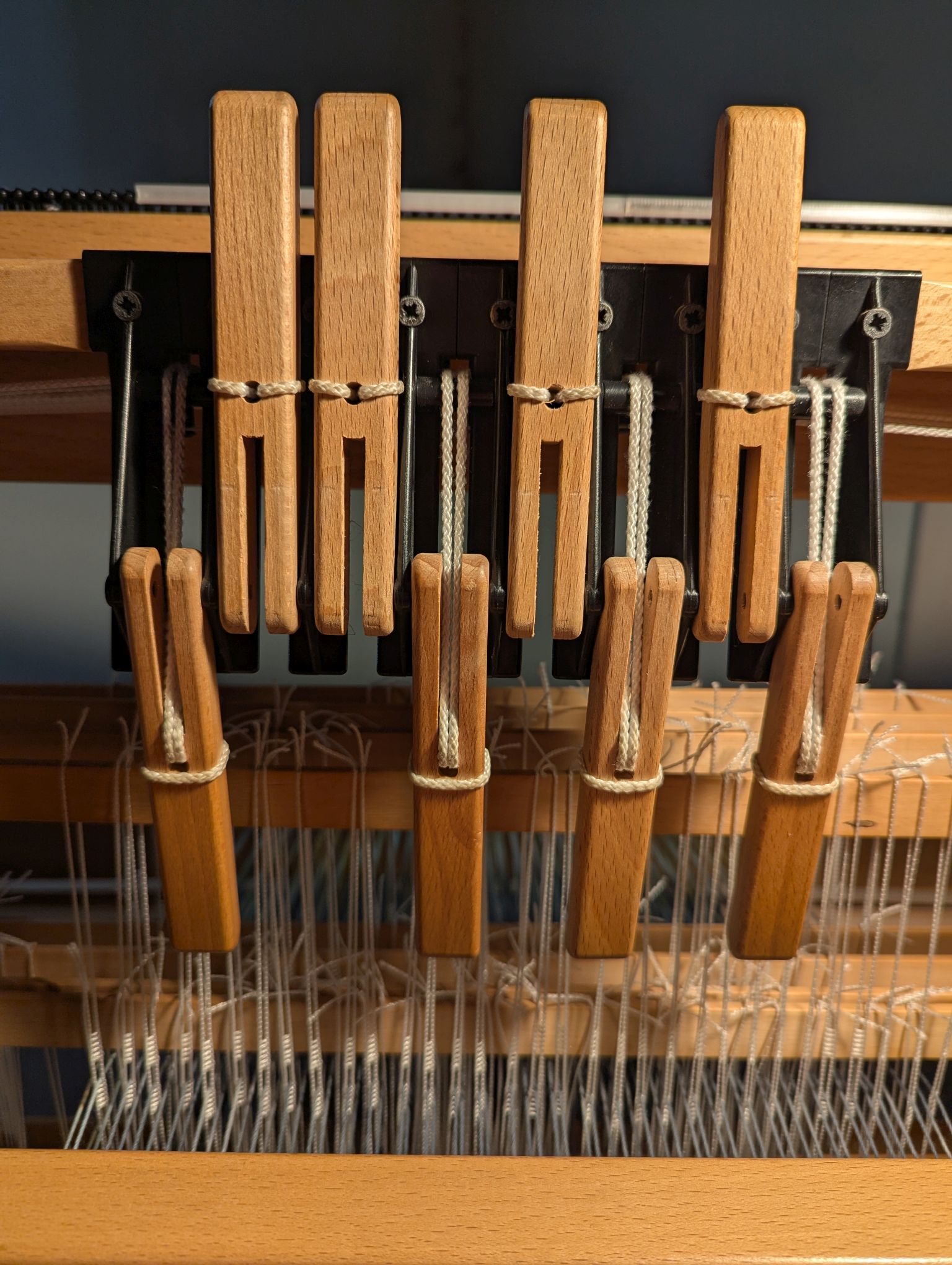 levers 1, 4, 6, 8 are down